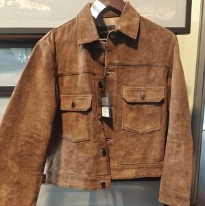 Buck Mason Genuine Suede Trucker Jacket